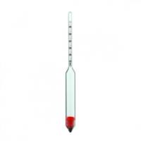 Hydrometers, relative density, incl. DAkkS calibration certificate, with 3 checkpoints