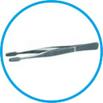 Cover glass forceps, stainless 18/10 steel