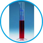 Measuring cylinders, PMP, tall form, class A, blue graduations